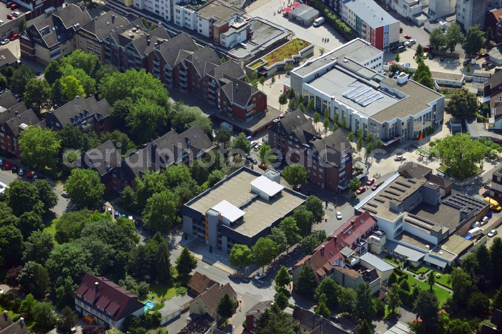 Aerial image Kamen - Parking in the downtown Kamen in the state of North Rhine-Westphalia