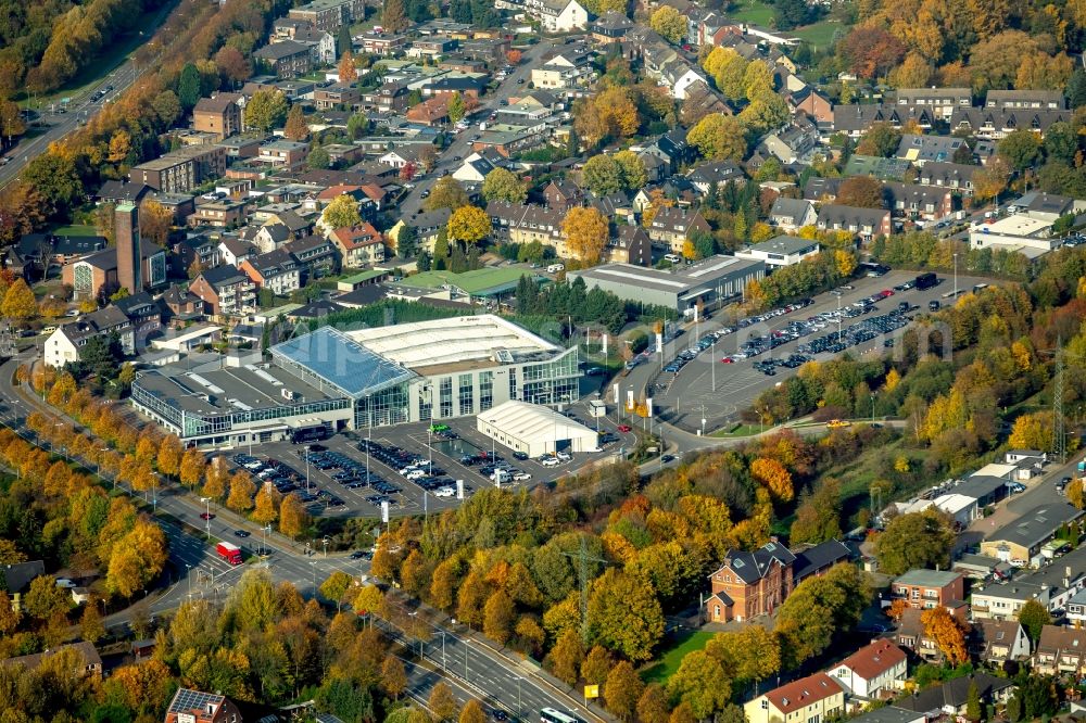 Aerial photograph Bottrop - Parking and storage space for automobiles of Brabus GmbH on the Brabus-Allee in the district Eigen in Bottrop in the state North Rhine-Westphalia