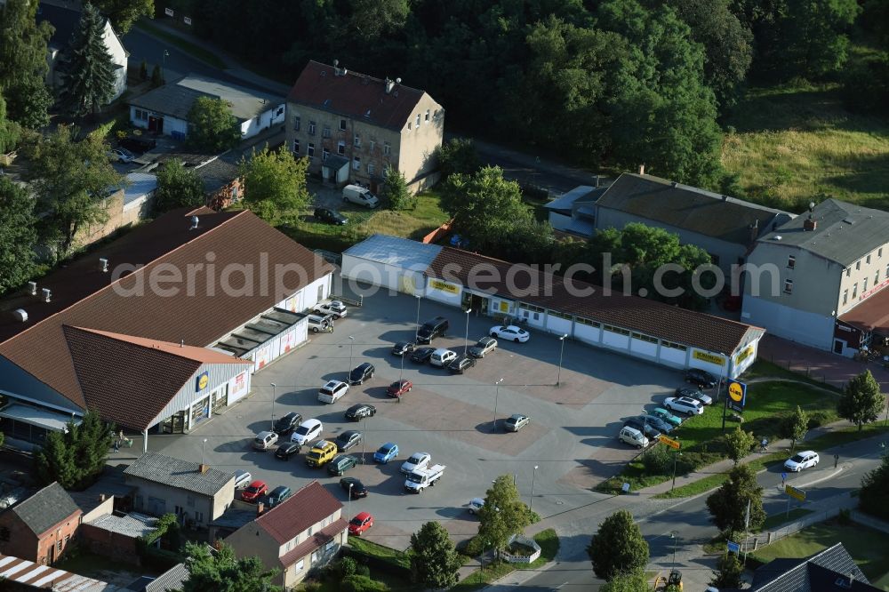 Aerial image Werneuchen - Parking and storage space for automobiles in Werneuchen in the state Brandenburg