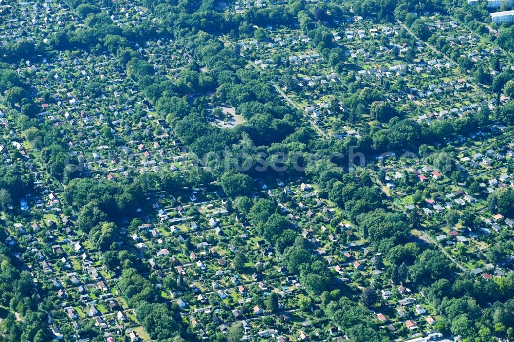 Berlin from above - Parcel of a small garden Breitunger Weg in Britz in the district Neukoelln in Berlin, Germany