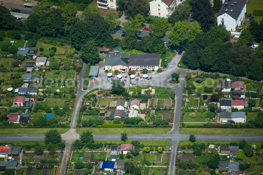 Aerial image Dortmund - Parcel of a small garden besides the road Nortkirchenstrasse in Dortmund in the state North Rhine-Westphalia