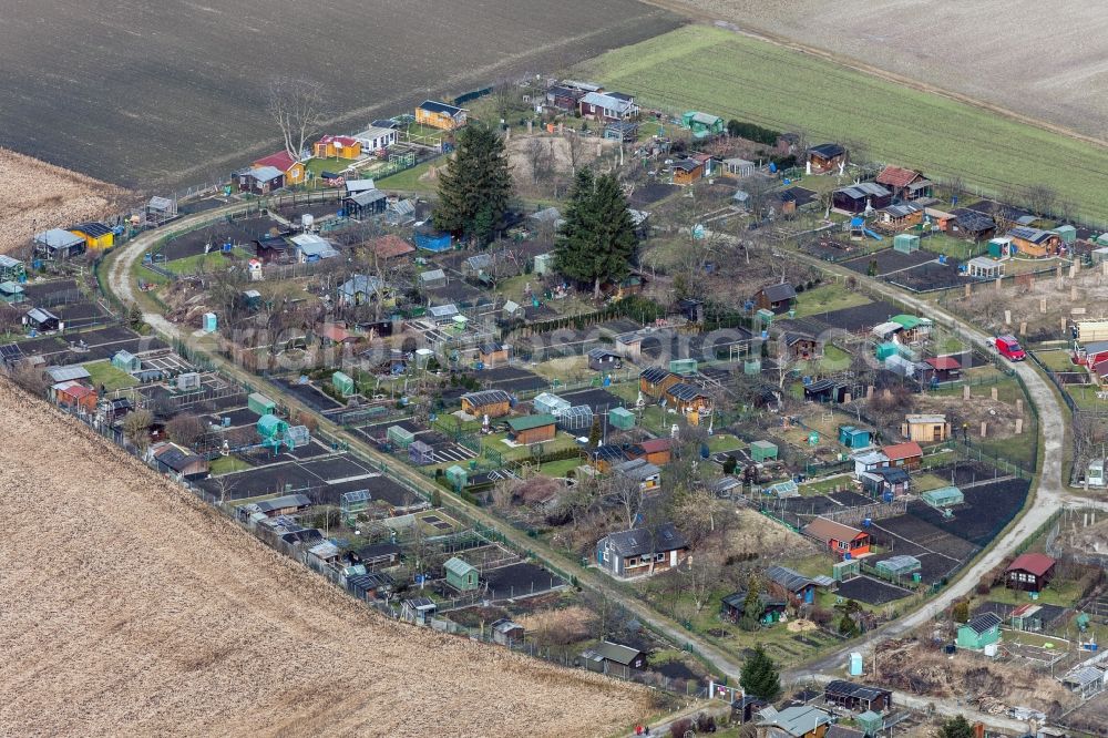 Aerial photograph Ergolding - Ruins of a small garden in Ergolding in the state Bavaria