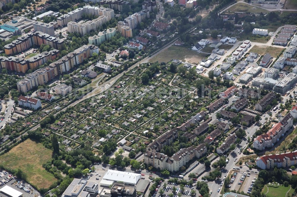 Aerial photograph Nürnberg - Parcel of a small garden in Nuremberg in the state Bavaria