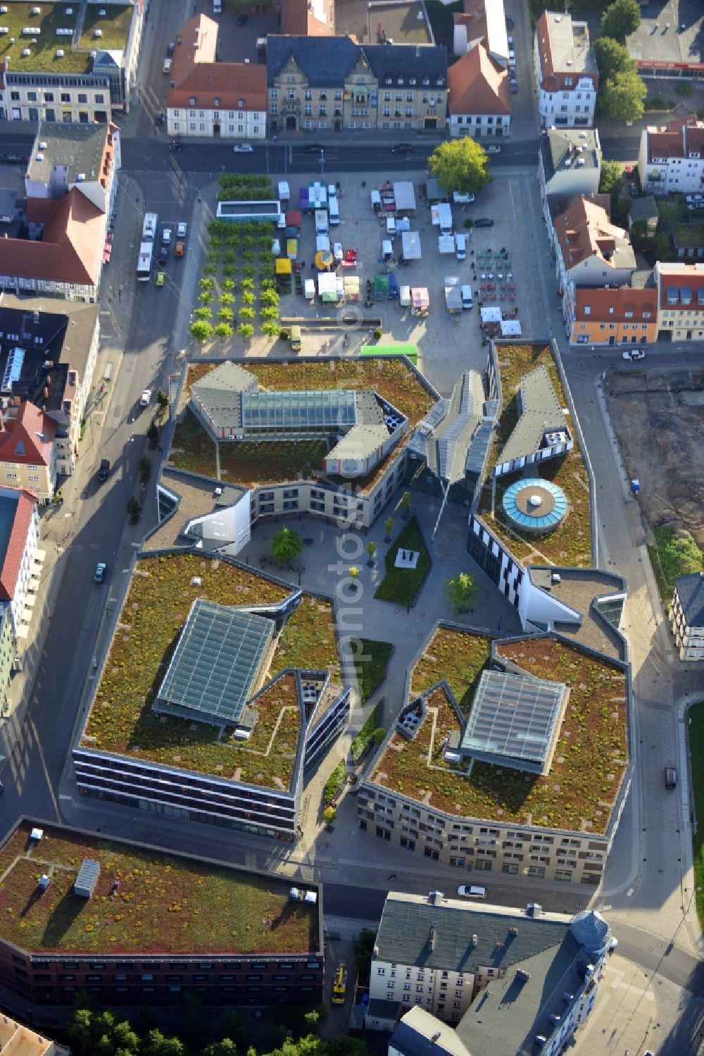 Aerial photograph Eberswalde - View of Paul Wunderlich house in Eberswalde in Brandenburg