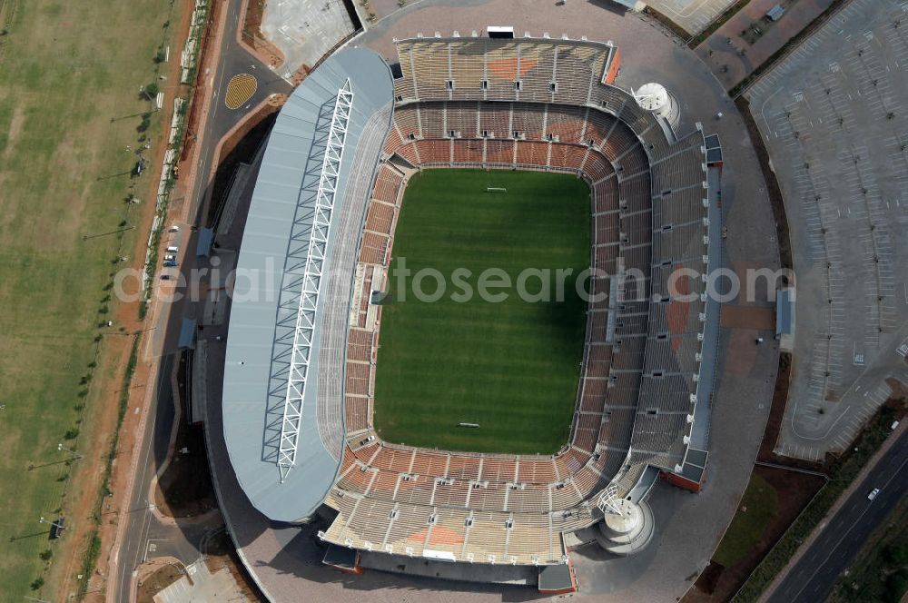 Aerial image Polokwane - Blick auf das Peter-Mokaba-Stadion in Polokwane in der Provinz Limpopo in Südafrika, erbaut zur Fußball-Weltmeisterschaft. View of the Peter - Mokaba - Stadium in Polokwane in South Africa for the FIFA World Cup 2010.