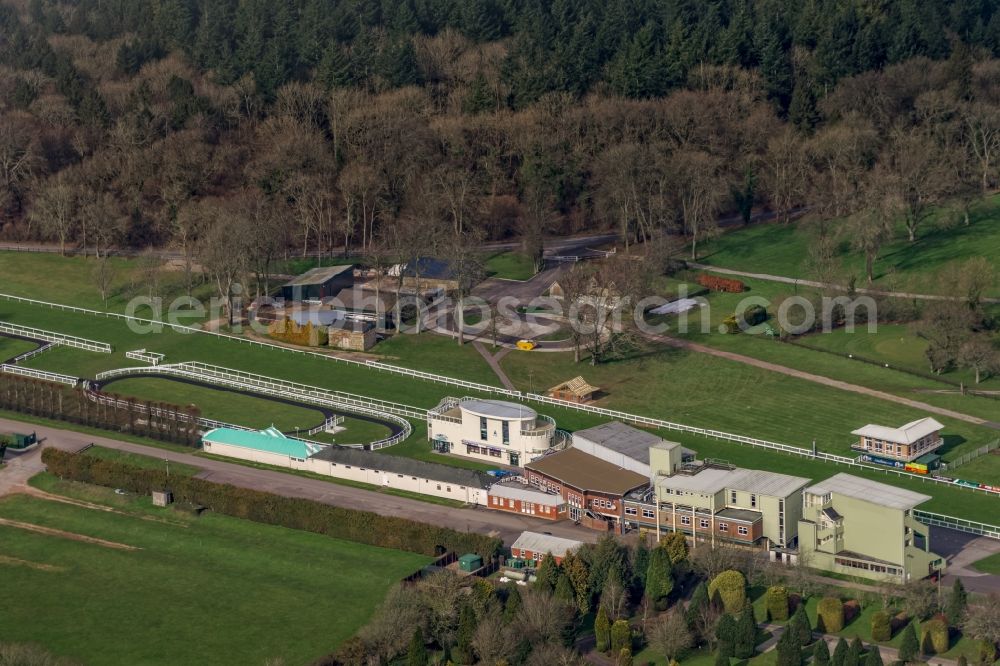 Aerial image Netherhampton - Racecourse at Salisbury Racecourse in Netherhampton in UK