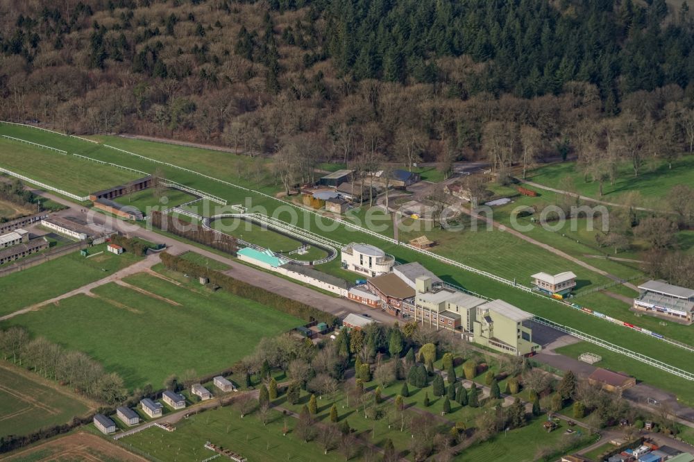 Netherhampton from the bird's eye view: Racecourse at Salisbury Racecourse in Netherhampton in UK