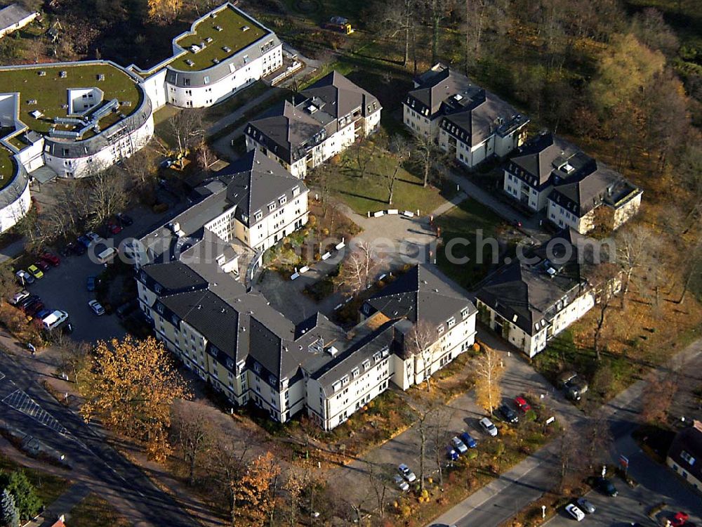 Aerial photograph Fredersdorf / BRB - Pflege- und Seniorenheim in Fredersdorf / BRB Alten- und Pflegeheim Lucie Hein Wasserstr. 8-9 D-15370 Petershagen Tel: 033439 / 7169 Fax: 033439 / 15397