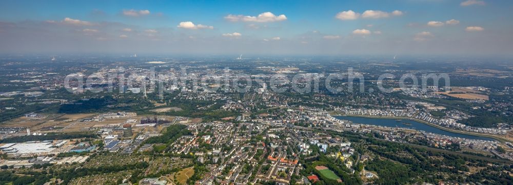 Aerial image Dortmund - Lake PhoenixSee in the district Hoerde in Dortmund in the state North Rhine-Westphalia, Germany