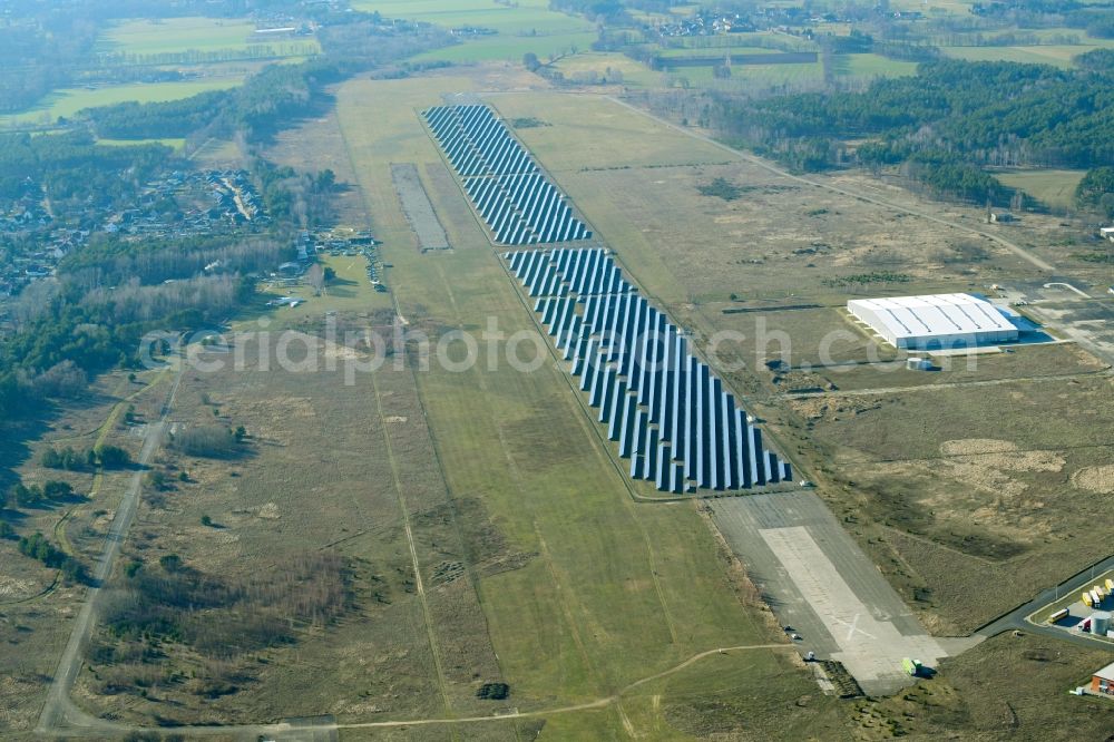 Aerial photograph Cottbus - Solar plant in Cottbus in Brandenburg