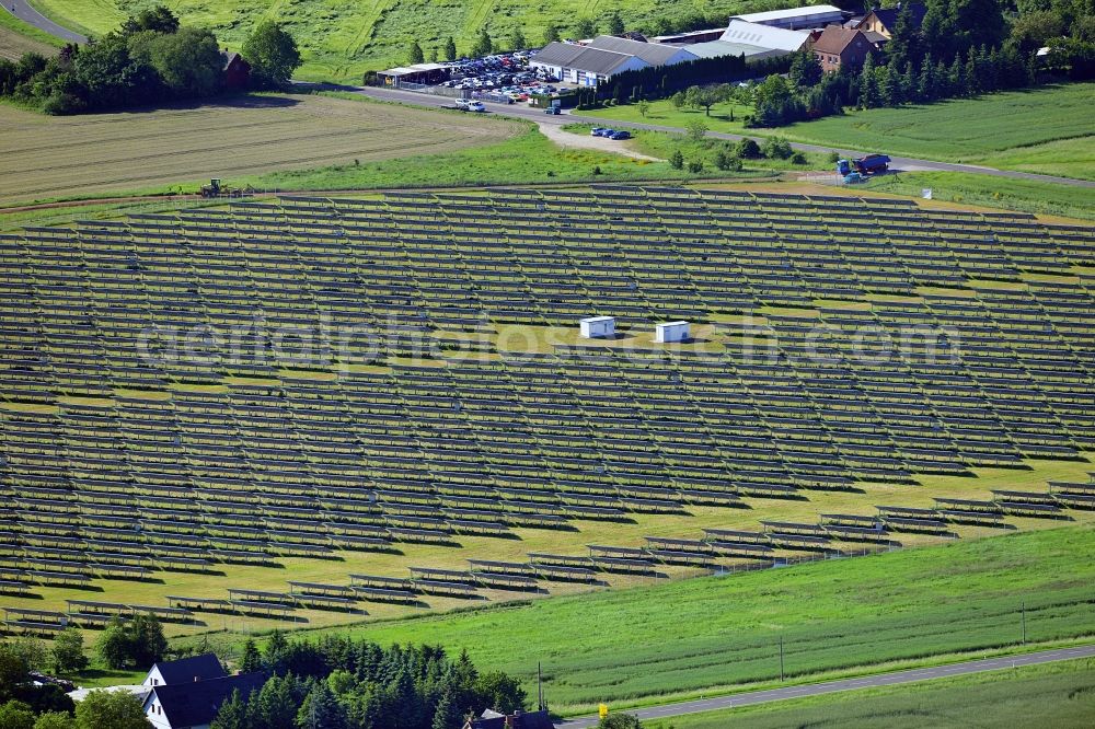 Mochau from above - Photovoltaics - Solar Power Plant in Mochau in Saxony-Anhalt