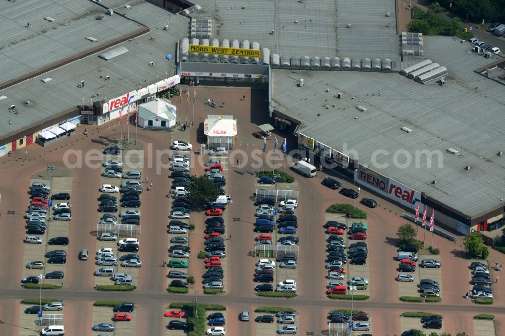 Aerial image Garbsen - Automobile and automotive parking- area in Garbsen in the state Lower Saxony