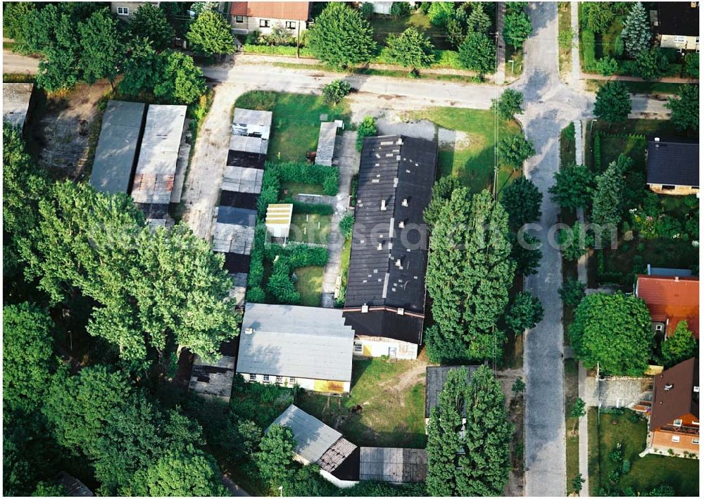 Bernau / Brandenburg from above - Planetarium Bernau.