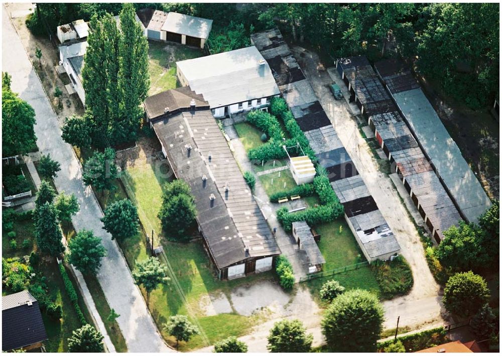 Aerial image Bernau / Brandenburg - Planetarium Bernau.