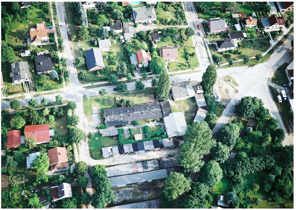 Bernau / Brandenburg from above - Planetarium Bernau.