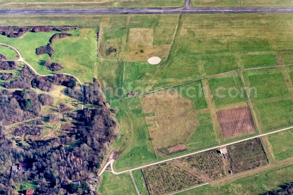 Aerial image Freiburg im Breisgau - Development area oft the Soccer arena in Freiburg im Breisgau in the state Baden-Wurttemberg, Germany