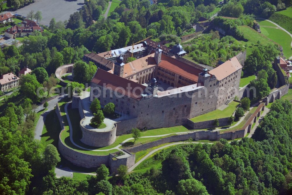 Aerial image Kulmbach - Castle Plassenburg in Kulmbach, Bavaria