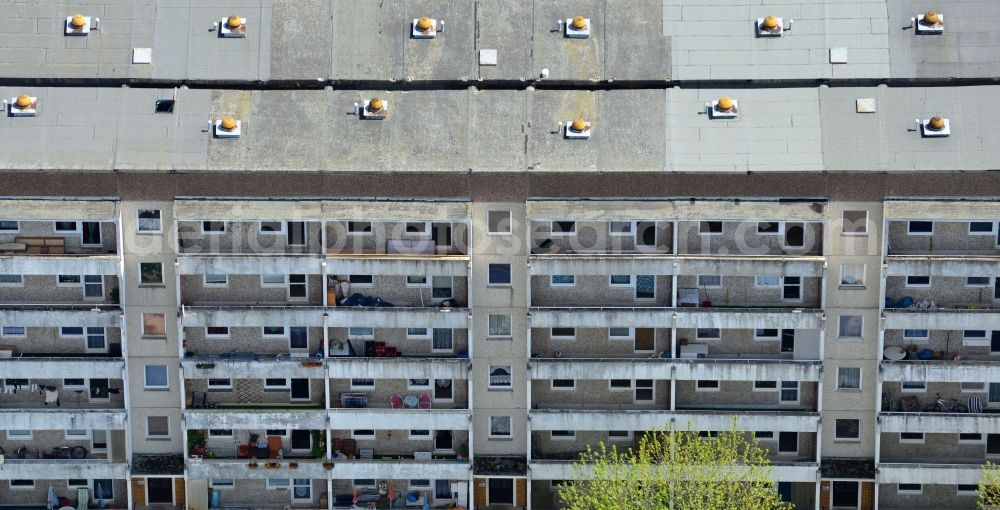 Aerial photograph Genthin - View of a residential building in Genthin in the state of Saxony-Anhalt