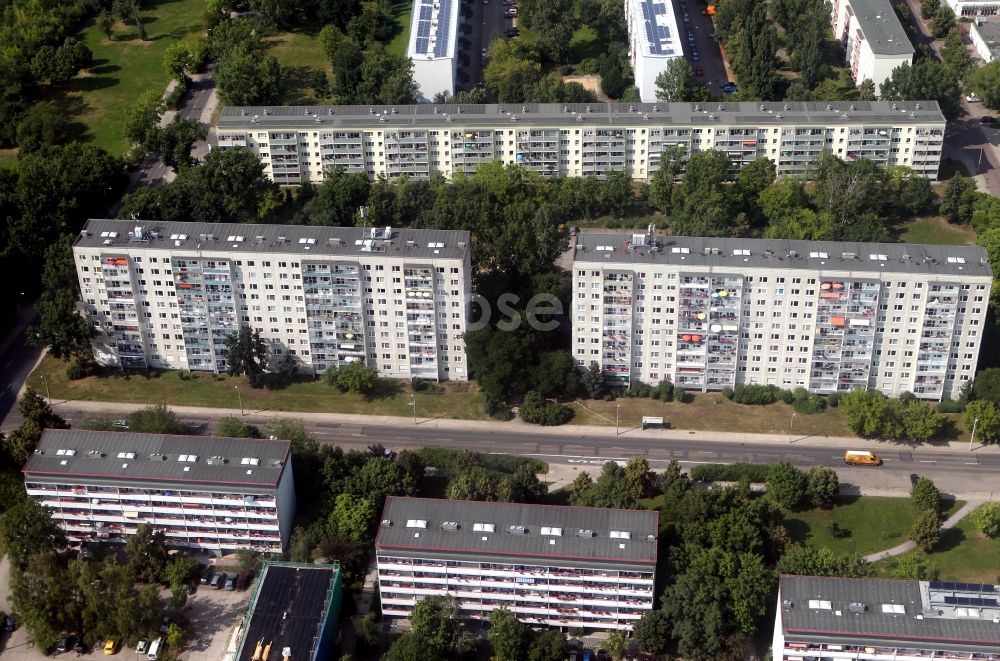 Aerial photograph Halle / Saale - PPanel construction - residential Halle-Neustadt in Halle (Saale) in Saxony-Anhalt