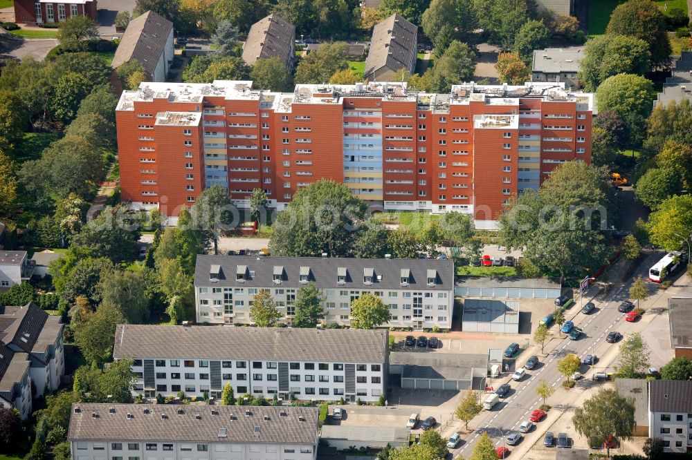 Gladbeck from above - View of residential buildings in Gladbeck in the state North Rhine-Westphalia