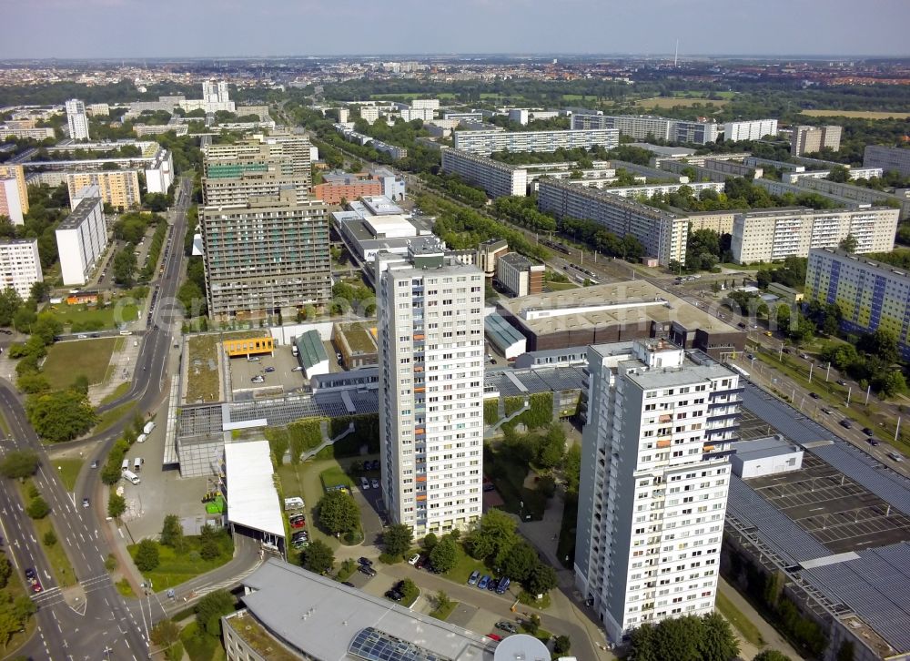 Aerial image Halle ( Saale ) - View of residential buildings in Halle ( Saale ) in the state Saxony-Anhalt