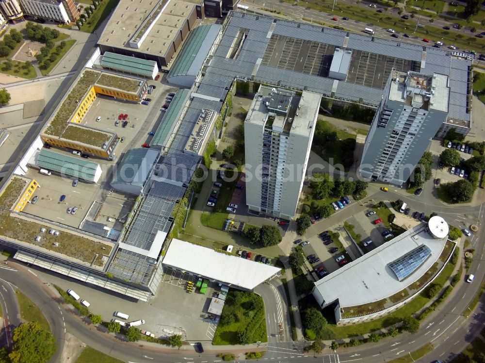 Halle ( Saale ) from the bird's eye view: View of residential buildings in Halle ( Saale ) in the state Saxony-Anhalt