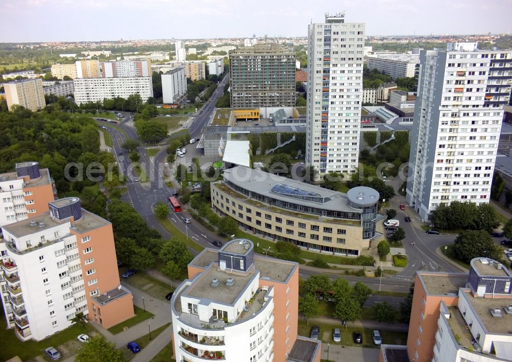 Aerial photograph Halle ( Saale ) - View of residential buildings in Halle ( Saale ) in the state Saxony-Anhalt