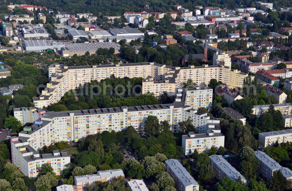 Berlin OT Reinickendorf from above - View of residential buildings in the district of Reinickendorf in Berlin