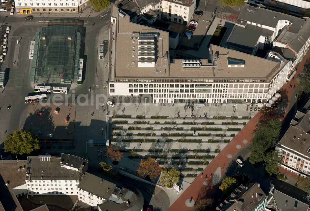 Aerial photograph Hamm - Construction of the SRH University of Logistics and Economics and the bus station on the site of German Unity in Hamm in North Rhine-Westphalia