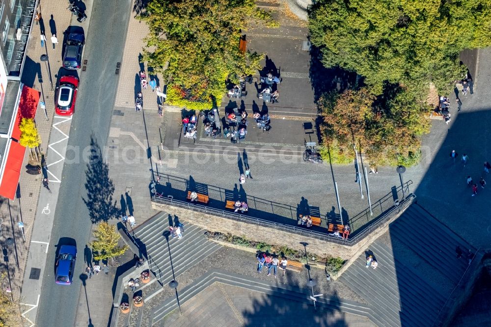 Siegen from the bird's eye view: Ensemble space in the inner city center in Siegen in the state North Rhine-Westphalia