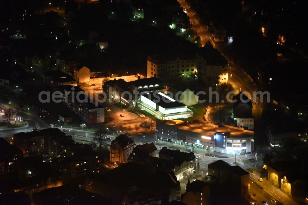 Aerial image Gotha - Night view Ensemble space an der Bertha-v.Suthner-Strasse in the inner city center in Gotha in the state Thuringia