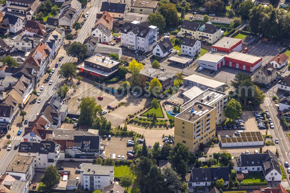 Aerial image Lendringsen - Ensemble space an place in the inner city center in Lendringsen at Sauerland in the state North Rhine-Westphalia, Germany