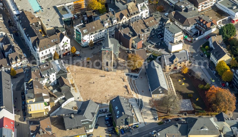 Aerial photograph Velbert - Ensemble space Am Offers in the inner city center in Velbert in the state North Rhine-Westphalia, Germany