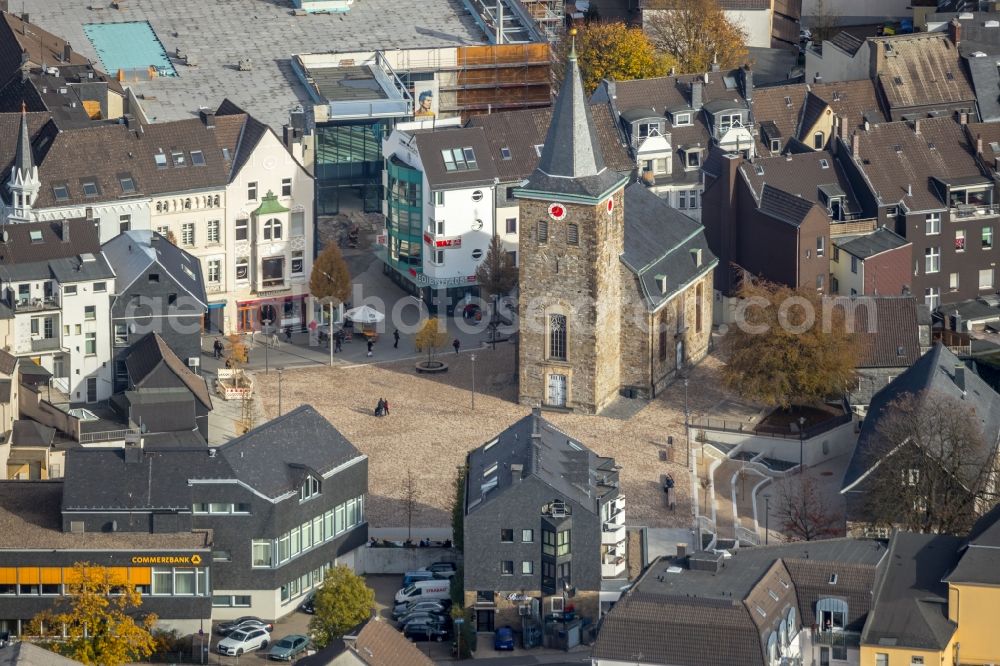 Velbert from the bird's eye view: Ensemble space Am Offers in the inner city center in Velbert in the state North Rhine-Westphalia, Germany