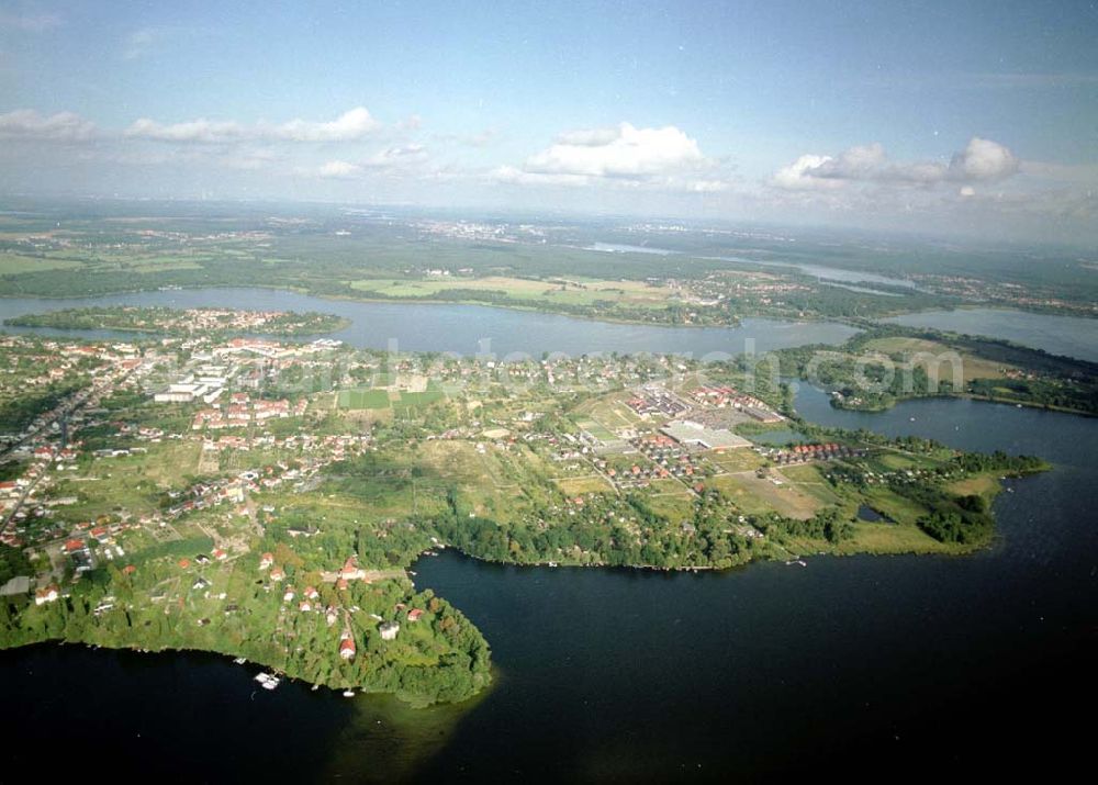 Werder / Brandenburg from the bird's eye view: Plessower See in Werder / Havel.