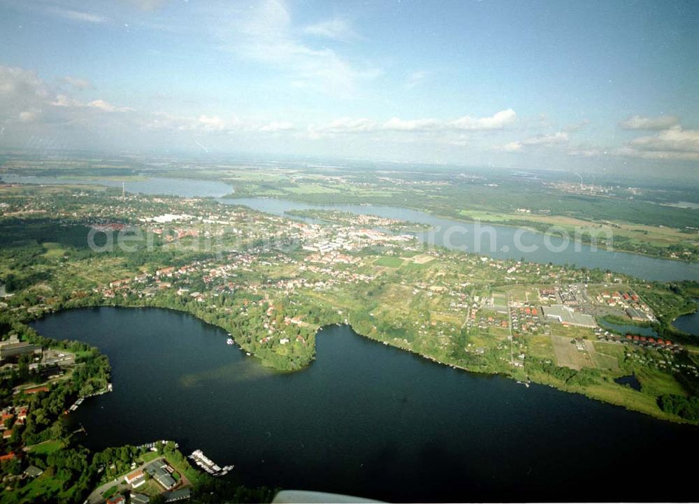 Aerial photograph Werder / Brandenburg - Plessower See in Werder / Havel.