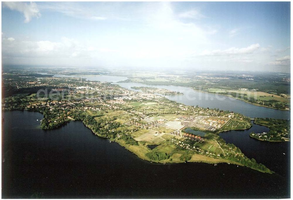 Aerial image Werder / Brandenburg - Plessower See in Werder / Havel.