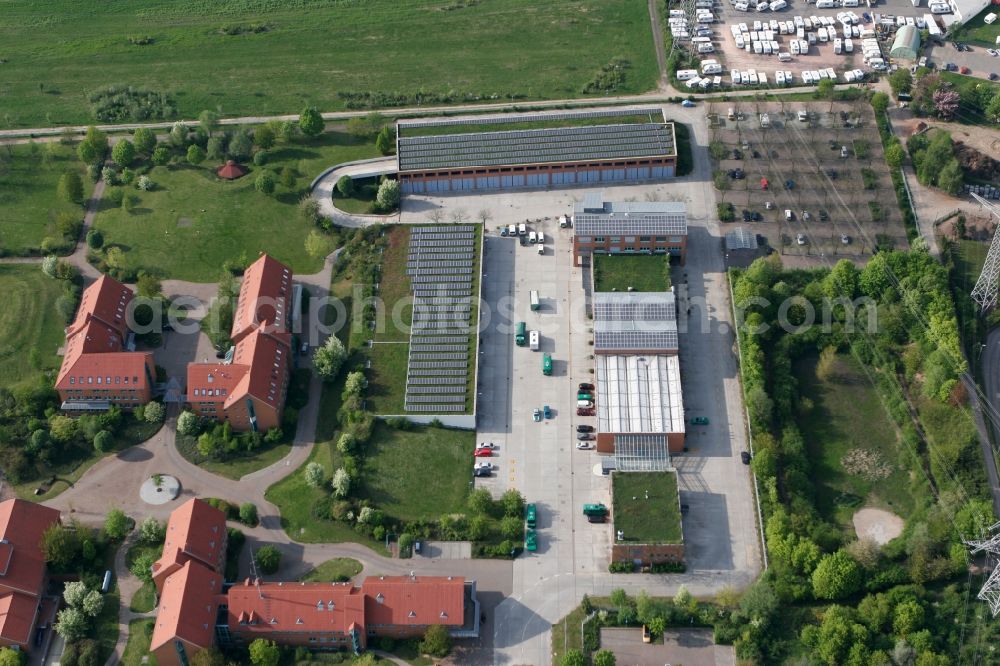 Mainz from above - Grounds of the Police Sports Club at the Dekan Laist Street in Mainz in Rhineland-Palatine