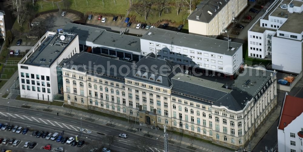 Chemnitz from the bird's eye view: Police headquarters Chemnitz in the state Saxony