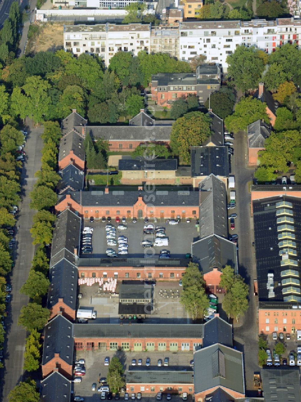 Aerial image Berlin OT Kreuzberg - View of the police department 5 in the district of Kreuzberg in Berlin