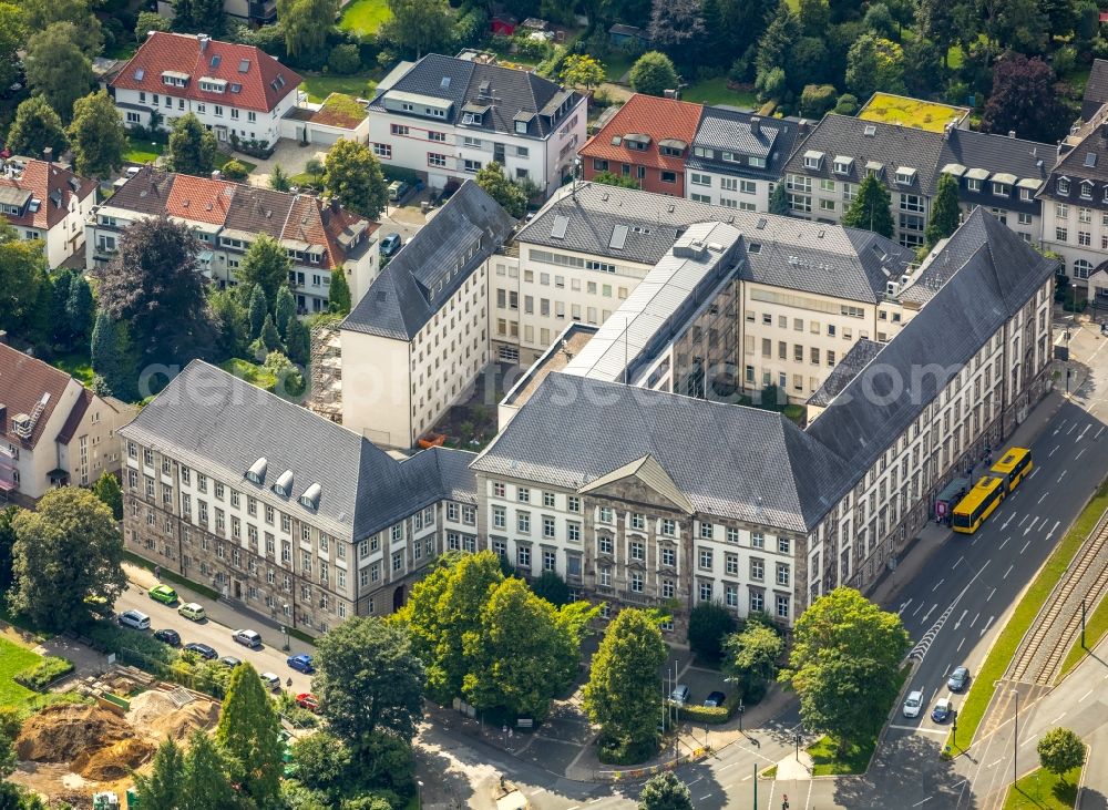 Essen from above - View of the police headquarters in Essen in the state North Rhine-Westphalia