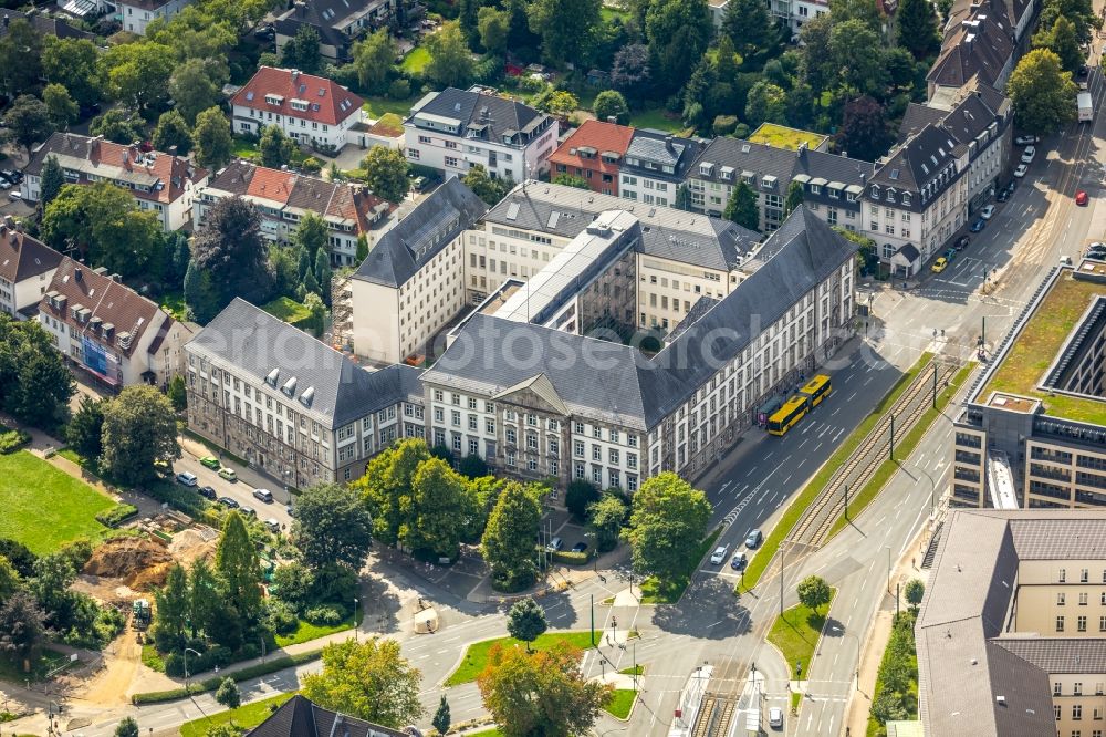 Essen from the bird's eye view: View of the police headquarters in Essen in the state North Rhine-Westphalia