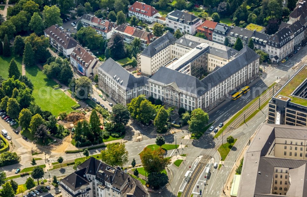 Essen from above - View of the police headquarters in Essen in the state North Rhine-Westphalia