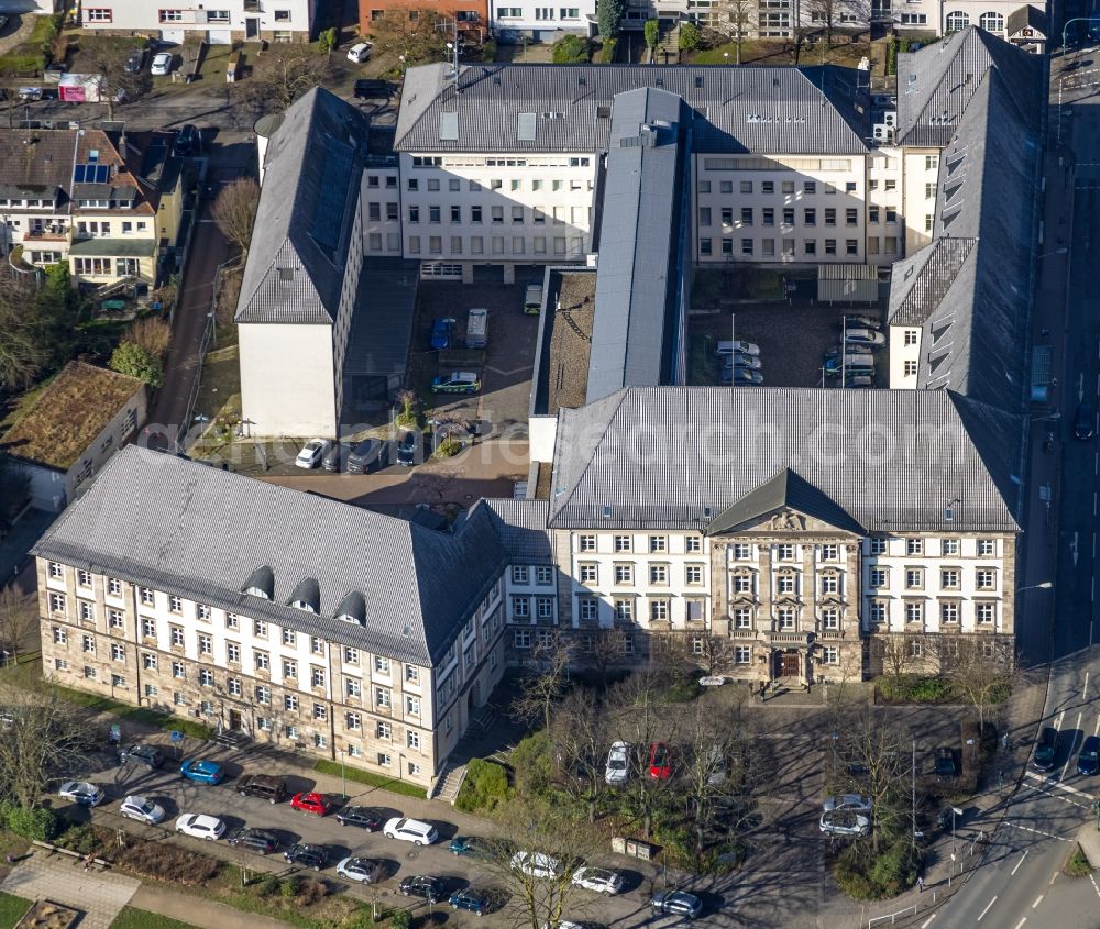 Essen from above - View of the police headquarters in Essen in the state North Rhine-Westphalia