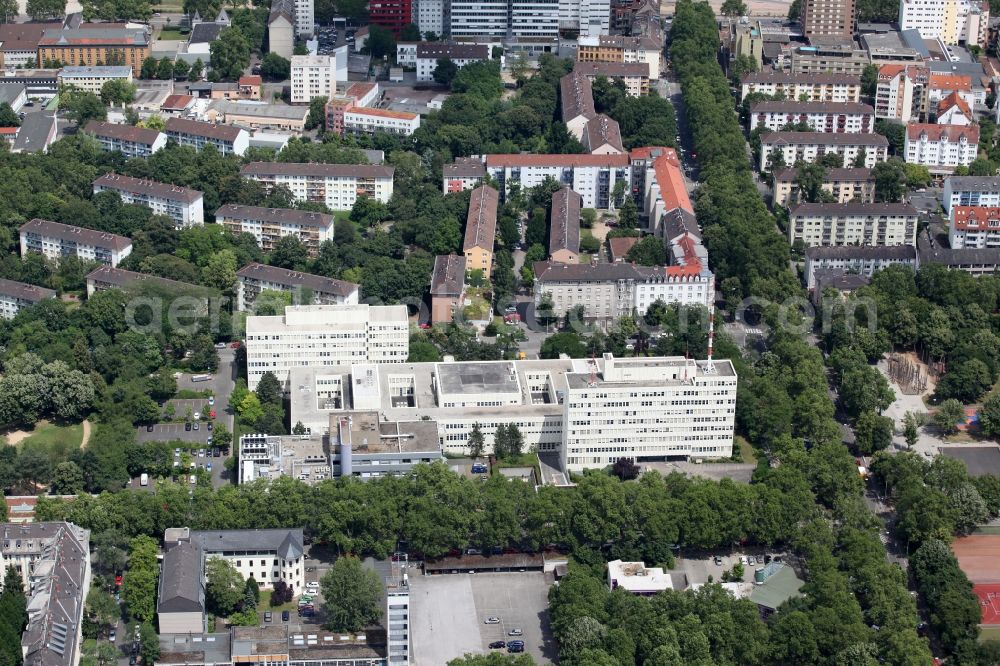 Aerial photograph Mainz - Police Department and State Criminal Police Office in Mainz in the state of Rhineland-Palatinate