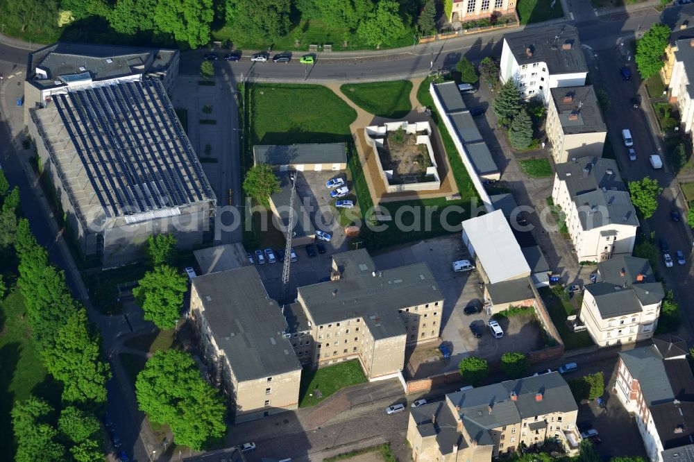 Aerial photograph Eberswalde - Blick auf das Polizeirevier Eberswalde im Bundesland Brandenburg. Die Station der Polizei befindet sich an der Pfeilstraße. //View of the police station Eberswalde in the state of Brandenburg