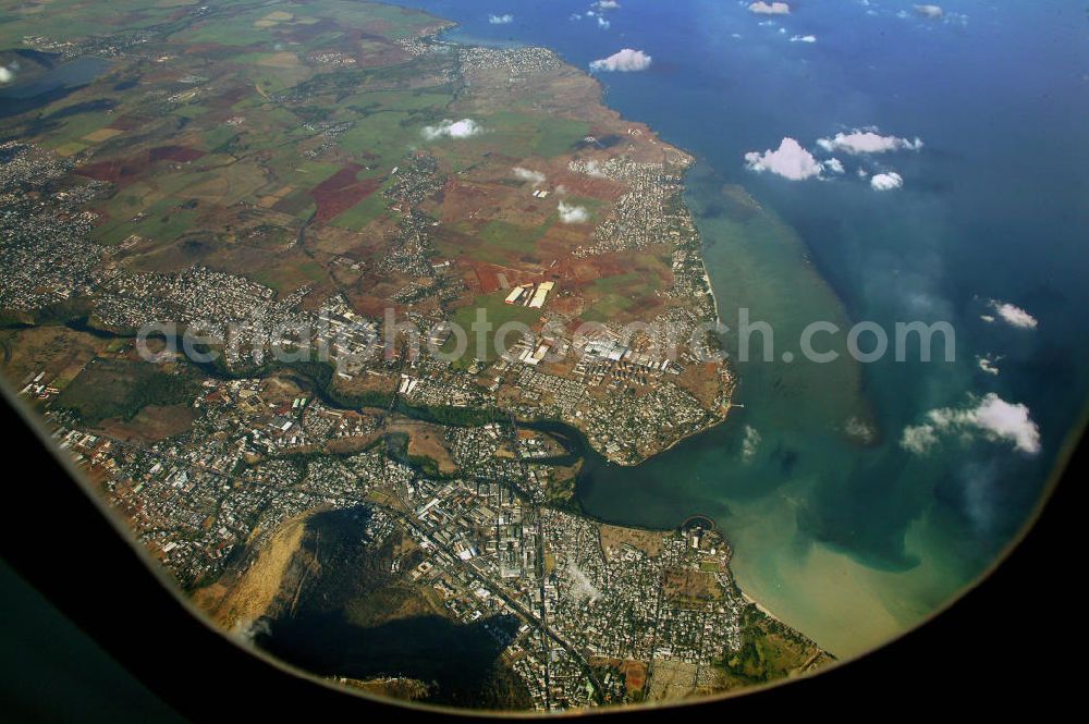 Aerial image Mauritius - Blick auf die Stadt Port Louis in Mauritius. View to the city of Port Louis in Mauritius.