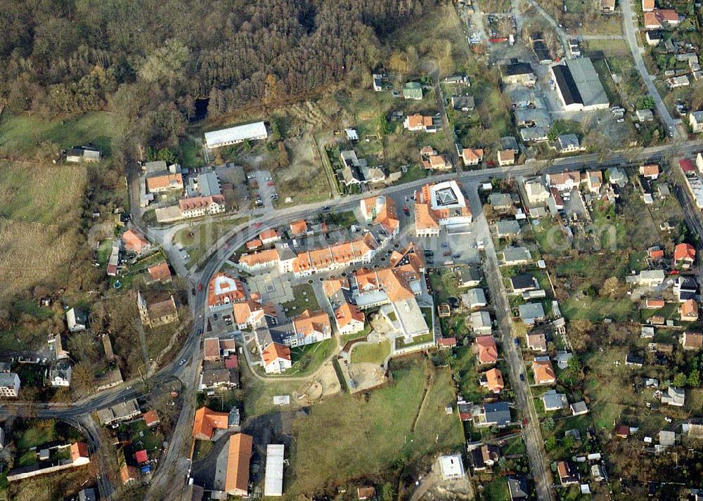 Eggersdorf from above - Portsiedlung an der Portstraße in Eggersdorf bei Strausberg.