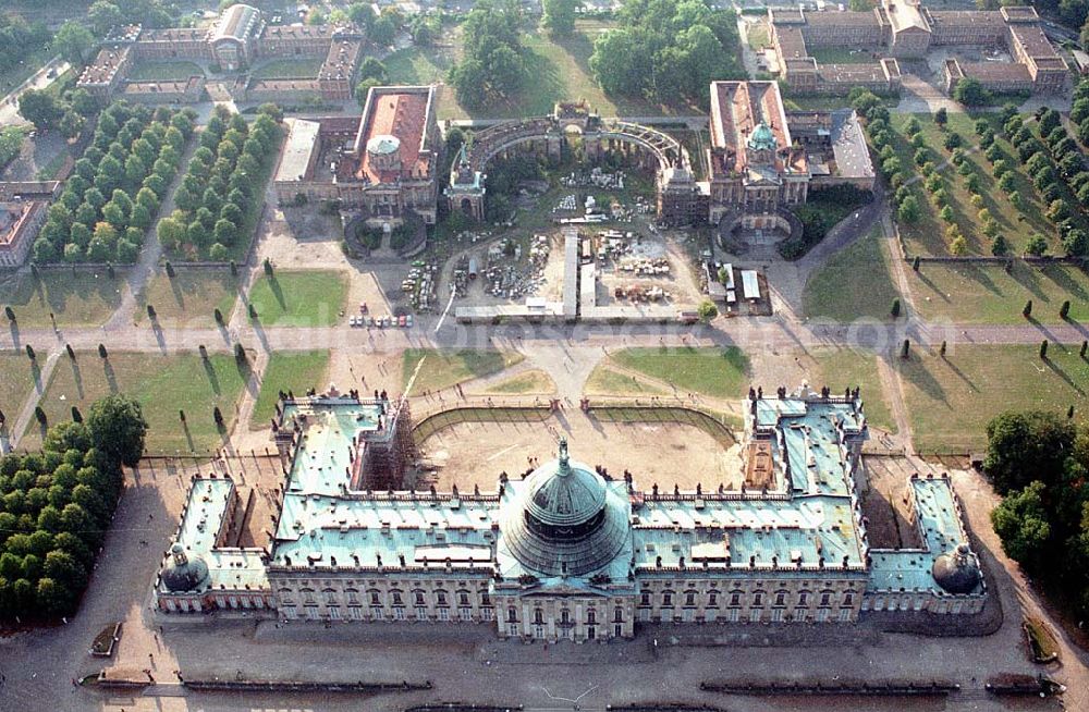 Postdam / Brandenburg from above - Postdam Neues Palais 1.10.1993