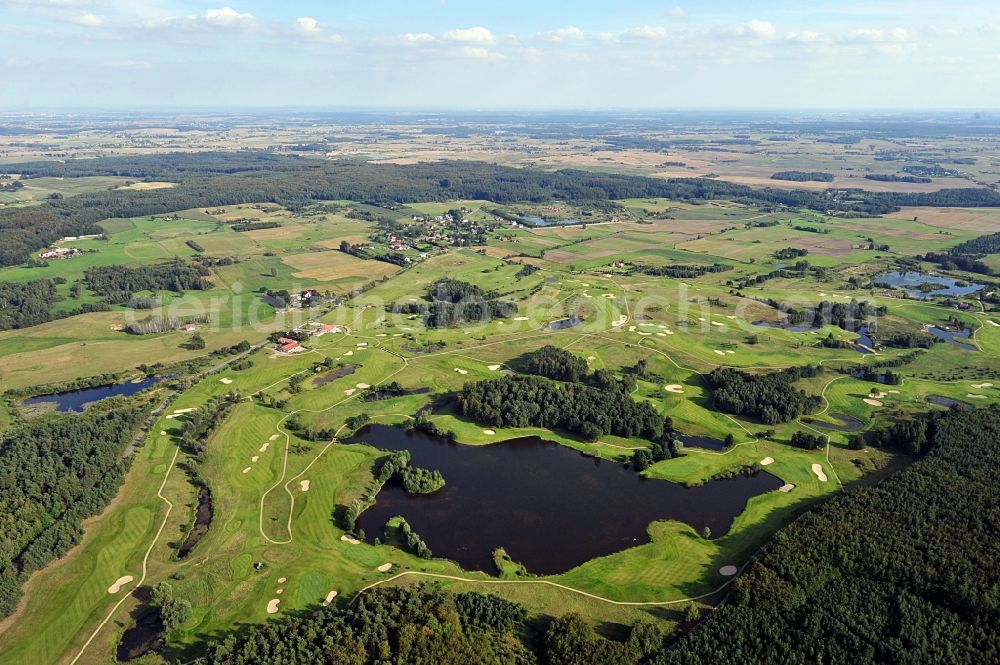 Tr?bki Wielkie / Groß Trampken from the bird's eye view: View of the Postolowo Golf Club in Groß Trampken